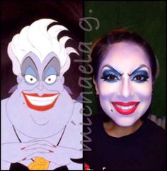 Ursula Makeup, Little Mermaid Makeup, Little Mermaid Musical, Ursula Costume, Mermaid Costumes, Mermaid Makeup, Halloween 2016, Mermaid Costume, Halloween 2017