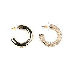 Product Description: This luxurious polished gold and pearl hoop earring boasts a sleek design and expert craftsmanship. Its premium gold is polished to a brilliant shine and its pearl inlays add a touch of glamour. Perfect for any occasion, this piece of jewelry is sure to become a staple of your collection. Dimensions: 1.25" x 1.25" ﻿Style Number: ﻿2133EGP Pearl Hoop Earrings, Sleek Design, Pearl Earrings, Hoop Earrings, Product Description, Sleek, Gold, Design