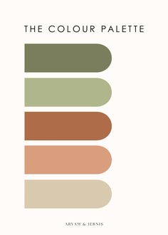 the color palette for an art print