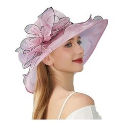 Womens Summer Dress Hat Wide Leaf Flower Bridal Shower Hat Sun Hats Beach Hat Features: How to wash:Hand wash Cold,Hng or Line Dry Due to the difference between different monitors, the picture may not reflect the actual color of the item. We guarantee the style is the same shown in the pictures. Designed with breathable, lightweight, sturdy, & durable fabric.Sun cap our eyes and faces from harmful rays. Stylish and design make you more attractive Great ideal for protecting youeself from the sun Pink Wide Brim Boater Hat For Summer, Pink Wide Brim Bucket Hat, Beach Costume Hats With Flat Brim For Spring, Spring Beach Costume Hat With Flat Brim, Spring Top Hat With Short Brim, Summer Party Mini Hat, One Size Fits Most, Pink Wide Brim Bucket Hat For Summer, Adjustable Curved Brim Costume Headpieces For Summer, Fitted Mini Hats With Short Brim For Summer