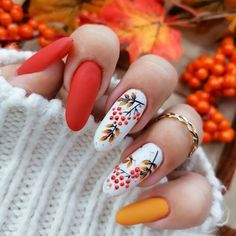 Nailart Autumn, November Nail Art, November Nail, November Nail Designs, Unghie Nail Art, Nail Vinyls, Art Designs Ideas, November Nails, Thanksgiving Nails