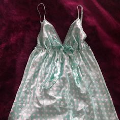 Brand New Victoria Secret Nightgown! Adjustable Straps. Very Lightweight Material, 100% Polyester. Retail: $35 Victoria Secret, Night Gown, Women's Intimates, Adjustable Straps, Victoria's Secret, Slip On, Brand New, Green, Women Shopping