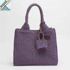 100% Handmade 100% Paper String 100% Vegetal Leather Made in Turkey Bag Body Height: 33 cm / 13 inches Bag Body Width: 40 cm / 15.7 inches Strap Height: 21 cm / 8.3 inches Turkey Bag, Turkey In A Bag, Purple Bags, Large Tote Bag, Large Tote, Camel, Top Handle Bag, Tote Bag, Purple