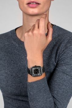 Directly from the vendor. Usually ships within 4 to 6 business days. 100% Authentic with 2-Year RADO Backed Warranty Included. Authorized RADO Retailer. The True Square has a diameter of 38 mm and consists of a polished plasma high-tech ceramic case and crown and a flat sapphire crystal. Thanks to a Rado R763 automatic movement, the watch keeps precise and reliable time. The rose gold coloured hands and indexes with white Super-LumiNova® match perfectly with the dial that includes a grey stamped Modern Black Digital Watch With Metal Dial, Designer Watches With Analog Display And Round Dial, Designer Analog Watch With Round Dial, Designer Analog Display Watch, Modern Black Digital Watch For Business, Designer Black Watch With Skeleton Dial, Formal Digital Watch With Rectangular Analog Display, Designer Automatic Watch Accessories With Rectangular Dial, Designer Analog Watch With Rectangular Dial