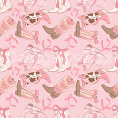 Coquette Girly Cowgirl Boots Seamless Pattern Files for Western Fabric Printing Design Fabric Sublimation Custom Fabric Design File Get ready to elevate your designs with our latest collection of seamless patterns. Our seamless patterns are perfect for adding a touch of elegance to your next project, whether it's a website, a social media graphic, or even a wallpaper design. These patterns are crafted with precision, ensuring that they tile seamlessly for a flawless and professional finish. Plus Cowgirl Backgrounds Wallpapers, Girly Cowgirl, Cowgirl Wallpaper, Western Fabric, Cowgirl Aesthetic, Pink Cowgirl, Website Backgrounds, Preppy Wallpaper