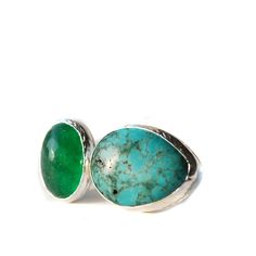 This Ring is hand crafted with pure and sterling silver. This ring is designed with a turquoise and jade stone. Size: Please tell me your ring size during checkout and I will prepare it accordingly. You can later adjust this ring one size up which will also give you the flexibility to wear this ring on both the ring and the middle finger.. Please allow me a week to prepare it for shipping after your order. I ship my items well-cushioned, inside a bubble mailer in organze gift pouches or gift box Green Turquoise Ring With Natural Stones, Adjustable Green Turquoise Ring With Natural Stones, Green Chrysocolla Rings With Natural Stones, Green Chrysocolla Gemstone Ring, Green Turquoise Ring With Large Stone For Gift, Green Turquoise Ring With Large Stone As Gift, Green Turquoise Chrysocolla Ring As A Gift, Adjustable Turquoise Emerald Ring In Sterling Silver, Green Turquoise Open Ring Gift