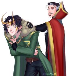 an image of two people dressed as loki and loki