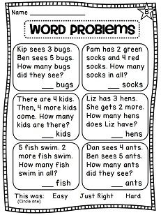 word problems worksheet for kids to help them learn how to read the words