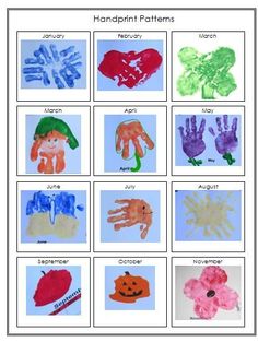 handprint patterns for children to make