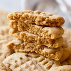 several cookies stacked on top of each other