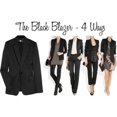 Untitled by autumn85 on Polyvore featuring STELLA McCARTNEY, Rick Owens and Sonia Rykiel Minimalist Wardrobe, Blazer Fashion, Black Blazers, Work Fashion, Capsule Wardrobe, Work Outfit, The Black