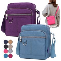 Product Description: Compact everyday bag: Compact sized everyday pack for your easy wearing, lovely and pretty, makes you a casual look and easy to match your many dressing styles. Multi pockets & well organizes your items: The handbag has 1 easy-access  front pocket, 1 mid pocket with extra 3 open compartments inside for holding some cosmetics or cards, 1 roomy main pocket with interior  extra  1 zipped pocket that can store your smartphone, wallet, ipad mini  and  so on, and 1 back zip pocket Cross Body Handbag, Id Wallet, Picnic Bag, Crochet Bag Pattern, Pocket Bag, Everyday Bag, Shoulder Purse, Bag Shoulder, Lunch Bag