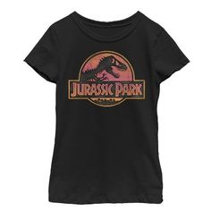 a black t - shirt with the words jurassic world printed on it