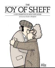 the joy of sheep poster with two men hugging each other