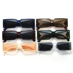 Step into the past with our Retro Y2K Tinted Rectangle Wholesale Sunglasses! These trendy shades give off a cool vintage vibe that will make you stand out from the crowd. Perfect for adding a touch of nostalgia to your summer look. Get yours now! Trendy Rectangular Sunglasses With Mirrored Lenses, Trendy Rectangular Sunglasses For Vacation, Trendy Rectangular Sunglasses With Tinted Lenses, Trendy Rectangular Sunglasses For Summer, Trendy Rectangular Tinted Sunglasses, Rectangular Plastic Sunglasses For Spring, Rectangular Glass Sunglasses For Party, Rectangular Glass Sunglasses For Parties, Trendy Rectangular Party Sunglasses