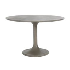 Round Concrete Dining Table Large Round Concrete Dining Table, Gray Pedestal Table, Round Concrete Top Dining Table, Round Concrete Dining Table, Concrete Dining Table, Concrete Finish, Minimalist Silhouette, Classic House, Living Design