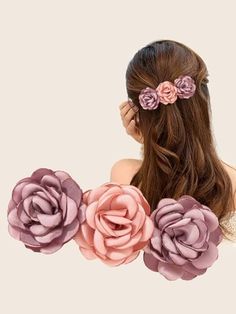 Bando Pita, Diy Lace Ribbon Flowers, French Clip, Flower Decor, Good Hair Day, Hair Elastics, Hair Game, Flower Hair Clips, Latest Hairstyles