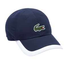 A contrasting edge around the visor brings a crisp twist to the look of this ultra-lightweight Lacoste Sport cap. To boost your style and performance, the sports piece is crafted in microfiber and topped with breathable eyelets. Get your game on with the embroidered green crocodile in front and the adjustable strap in back. Microfiber Adjustable strap Breathable eyelets Visor with contrast edging Green crocodile transfer Shell: Polyester (100%) / Lining: Polyester (100%) / Under visor: Polyester Green Crocodile, Lacoste Sport, Sports Caps, Game On, Trend Setter, Baseball Cap, Baseball Hats, Navy Blue, Blue And White