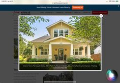 an image of a home page on the light house website