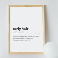 Curly hair printable wall art - natural hair reality - curly hair inspirational quote. This is a DIGITAL DOWNLOAD. Your order will include 1 ZIP FILE and inside the zip file you will find: 5 HIGH-RESOLUTION IMAGES (300 DPI, pixels per inch) ready to print. - I N C L U D E D - R A T I O S - 5 x 7 11 x 14 16x20 18x24 24x36 You can print the design on your own printer, a local printing center, or by using an online printing service. Please message me if you have any questions!  -PLEASE NOTE - No physical product will be shipped and the frame is not included. Colors may vary slightly due to different color monitors. Thank you for visiting my shop! Curly Quotes Hair, Caption For Curly Hair Instagram, Curly Hair Quotes Embrace, Curls Quotes Hair, Curly Hair Facts, Natural Hair Captions Instagram, Curly Hair Quotes Funny, Natural Hair Quotes Black, Curly Hair Problems Funny