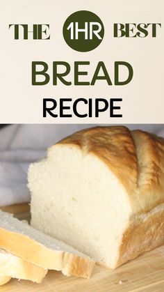 One hour bread recipe. White bread recipe. Sliced white bread. Fast Yeast Bread, Fast Yeast Bread Recipe, No Knead White Bread, Hour Bread Recipe, One Hour Bread Recipe, 1 Hour Bread, One Hour Bread, 1 Hour Bread Recipe, Easiest Bread Recipe No Yeast