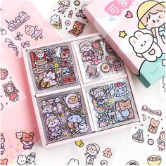 PRICES MAY VARY. 【BEAUTIFULLY PACKAGED & GOOD FOR GIFT】You will get 100 sheets (600+ Small Pieces) of stickers in different design, Cute patterns, coupled with exquisite packaging full of love, It is a perfect gift for your children and family. 【CUTE DESIGN】This set of stickers contains four theme scene designs, each sticker has a different pattern, no repeated design. Cute cartoon characters and animal patterns are paired with fun illustrations such as flowers, fruit, food and stationery. Very Stationary Haul, Diy Bullet Journal, Rabbit Season, Seni Dan Kraf, Stickers Kawaii, Bunny And Bear, Deco Stickers, Cute Journals, Scrapbooking Stickers