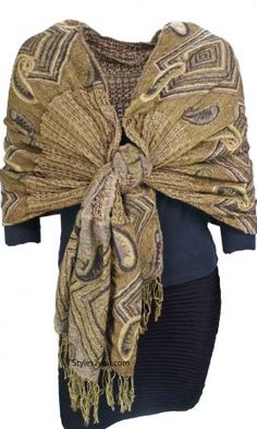 Pashmina Shawl Scarf In Golds And Browns Rave Fits, Unique Womens Fashion, Chic Scarves, Animal Print Fashion, Vintage Inspired Outfits, Pashmina Shawl, Shawl Scarf, Pashmina Scarf, Girl Clothing