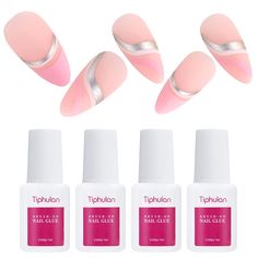 【High Quality Press On Nails Set】TIPHULAN press-on nails are made of high-grade ABS, sturdy and durable, ensure your nails will never break or split. With feature protective UV coating tech, the color won’t fade off, last for 3 weeks per wear! 【Built-In Brush】With the brush, super easy and accurate to apply, spread evenly on nails. Especially suitable for repairing broken nails. Repair Broken Nail, Broken Nails, Nail Glue, Glue On Nails, 3 Weeks, High Grade