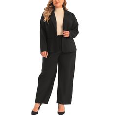 Elevate your professional wardrobe with the Agnes Orinda Women's Plus Size Suit, a two-piece outfit designed to enhance your office look with elegance and comfort. This set features a tailored blazer and matching pants, perfect for showcasing your style and curves with its thoughtful design.

- **Brand:** Agnes Orinda
- **Product Type:** Women's Plus Size Suit
- **Material:** Comfortable fabric blend
- **Color:** Classic Black
- **Size:** 4X
- **Gender:** Female
- **Age Group:** Adult

Ideal for Plus Size Suit, Plus Size Business, Two Piece Outfits, Plus Size Suits, Plus Size Blazer, Perfect Curves, Suit Material, Plus Size Brands, Professional Wardrobe