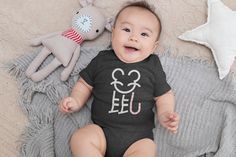 Year of the Rat (鼠) 2020 Chinese Zodiac Lunar New Year Baby Onesie #chinesenewyear #lunarnewyear #yearoftherat Chinese Characters, Baby Shower Gifts