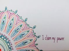 a card with an image of a peacock and the words i am my power written on it