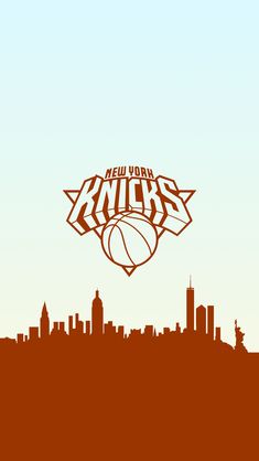 the new york nets logo over a city skyline