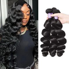 Transform your style with Allove Hair's Virgin Loose Wave Hair, available in convenient 3 bundles. Our high-quality Peruvian hair offers a soft, luxurious texture and natural bounce, perfect for creating stunning sew-in styles. Loose Wave Bundles, Bouncy Waves, Peruvian Hair Weave, Loose Waves Hair, Hair Weaves, Human Virgin Hair, Hair Shop, Peruvian Hair, Blonde Wig