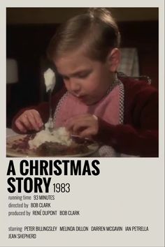 Minimalistic Polaroid Poster, Melinda Dillon, Darren Mcgavin, Red Ryder, Christmas Story Movie, Hope Christmas