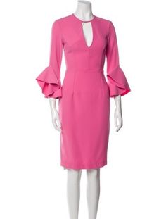 Pinko Sheath DressPinkThree-Quarter Sleeve with Crew NeckFit:Dresses by Pinko typically fit true to size. Elegant Pink Stretch Dress, Elegant Fitted Pink Midi Dress, Elegant Pink Stretch Midi Dress, Elegant Stretch Pink Midi Dress, Pink Fitted Midi Dress For Formal Occasions, Fitted Pink Midi Dress For Work, Pink Bodycon Sheath Dress, Pink Sheath Midi Dress For Formal Occasions, Pink Sheath Midi Dress For Formal Events