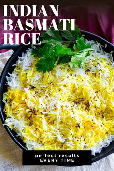 Indian Basmati Rice is the perfect side dish for a curry. Serve it with a saucy curry gravy for a delicious dinner. Basmati rice is light and fluffy with an aromatic, almost nutty floral taste, and with this easy recipe, your basmati rice will always be perfect. Just like you get from your favorite takeout place! Read the restaurant cooking secrets to give you PERFECT basmati rice every time.