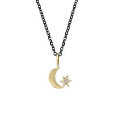 Amulet Crescent Star Charm – Silverado Gallery Diamond Charm, Delicate Details, Star Charms, White Diamond, Wearable Art, Crescent, Gold Diamond, Timeless Elegance, Nature Inspiration