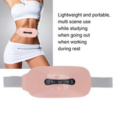 Uterine Warm Belt Period Vibration Cramp Heating Massager Menstrual Belt Pad 3 Gears Relieve Portable Heating Pad, Menstrual Pain, Period, Going Out, Better Living, Heat