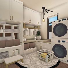 Bloxburg Laundry Room Ideas, Roblox Room, House Decorating Ideas Apartments, Small House Layout, Simple Bedroom Design, Tiny House Layout, Diy House Plans, House Floor Design, Simple House Plans