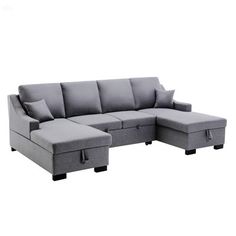 Dimension of this Sofa is 36.5'' H x 104.7'' W x 59.8'' D inches（W*D*H）. Hokku Designs | Grey Sectional - Hokku Designs Upholstery Sleeper Sectional Sofa w / Double Storage Spaces Linen | 36.5" H X 104.7" W X 59.8" D | Wayfair Sleeper Sectional Sofa, Grey Sectional, Sectional Sleeper Sofa, Teen Bedroom Furniture, Sleeper Sectional, Door Hardware Interior, Small Space Living Room, Living Room Bookcase, Upholstered Sectional