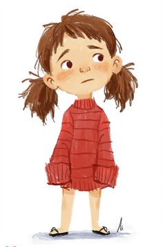 Ambiguous Character Design, Cartoon Versions Of People, Cartoon Hairstyles Reference, Picture Book Character Design, Childrens Book Art Styles, Simple Cartoon Design, Children’s Illustration Art, How To Illustrate People, People Drawings Cartoon