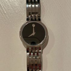 Movado Ladies’ Museum Classic Watch In Stainless Steel Nwot. 100% Authentic. Has All Original Links, Never Been Sized. No Longer Have Box But Will Be Sent Nicely Packaged. Item Is Listed At Lowest $ - Please Don’t Bundle As Item Can’t Be Discounted Ty For Viewing! Formal Silver Diamond Watch In Stainless Steel, Elegant Silver Diamond Watch For Business, Silver Stainless Steel Watch For Formal Occasions, Silver Business Jewelry With Round Dial, Business Jewelry And Watches With Diamond Hour Markers, Silver Diamond Watch For Business With Round Dial, Formal Stainless Steel Jewelry And Watches With Polished Finish, Elegant Silver Jewelry And Watches For Business, Elegant Business Watches With Stainless Steel Clasp