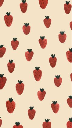 an image of a pattern with strawberries on the back and bottom half of it