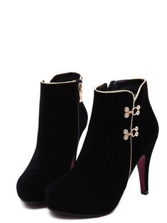 Women Black Boots, Womens Shoes Boots, Sandals High Heels, Fashion Shoes Heels, Kawaii Shoes, Black Boots Women