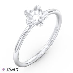 Plant an Azelie Flower ring within your Stackr ring collection to add a subtle, feminine touch. Customize with your choice of metal and color of stone. Elegant White Gold Flower Ring With Birthstone, White Gold Flower Ring With Birthstone, Elegant Flower Shape Birthstone Rings, Elegant Flower-shaped Birthstone Rings, Elegant Flower Shaped Birthstone Rings, Elegant Flower Shaped Birthstone Ring With Gemstone, Elegant Sterling Silver Flower Ring With Birthstone, Elegant Silver Flower Ring With Birthstone, Elegant Flower Ring With Birthstone