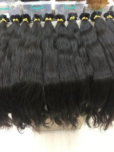 PRODUCT SPECIALITIES *Natural I Tip  Indian Real Human Hair Extensions *One donor bundle *Double wefted *Cuticles intact (All cuticle goes in the same direction) *It can be dyed or bleached to any color (Dark colors to lightest colors) *Lasts more than 5 years with proper maintenance *No tangling/ No shedding ( 100% guaranteed) *Top notch export quality *Soft hair texture PRODUCT WEIGHT *100grams - 300grams * One bundle GENERAL MAINTENANCE AND TIPS *Always comb the hair once before washing it *U Texture Product, Natural Hair Extensions, Indian Human Hair, Real Human Hair Extensions, Black Texture, Starting From The Bottom, Tape In Extensions, Sulfate Free Shampoo, Clip In Extensions