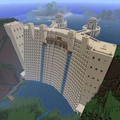 an image of a large building in minecraft