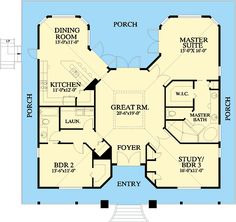 the first floor plan for a home