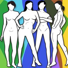 the silhouettes of three women are standing in front of a multicolored background