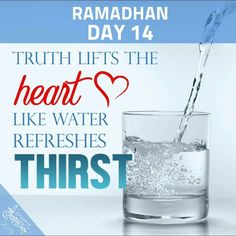 a water glass filled with water and the words, truth lifts the heart like water refreshs thirst thirst